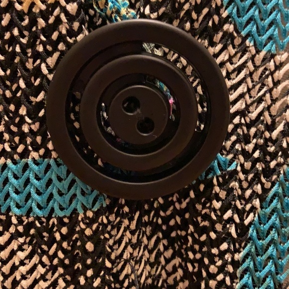 16. IC By Connie K Asymmetrical Jacket in Teal - Picture 14 of 16